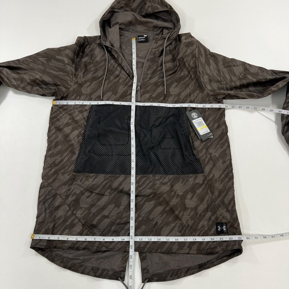 Under Armour Men's Jacket M Camo Print Pullover Windbreaker Green Camo M - Picture 2 of 8